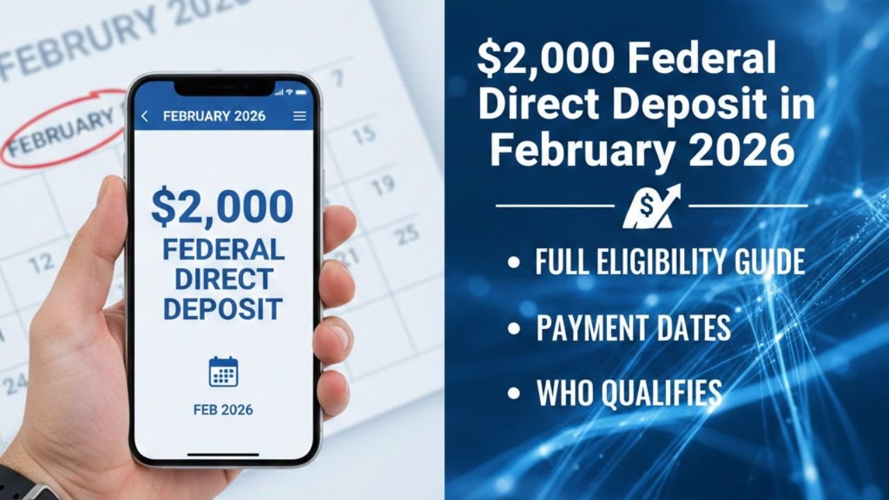 $2,000 Federal Direct Deposit in February 2026: Full Eligibility Guide, Payment Dates & Who Qualifies