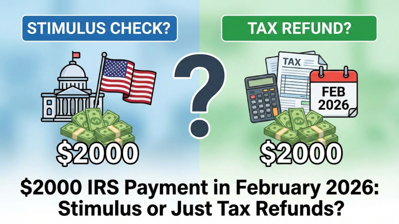 $2000 IRS Payment in February 2026: Stimulus or Just Tax Refunds?