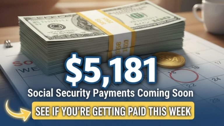 $5,181 Social Security Payments Coming Soon – See If You’re Getting Paid This Week