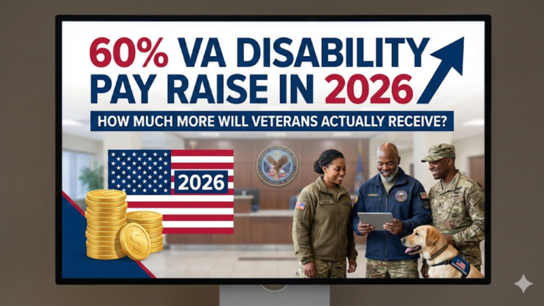 60% VA Disability Pay Raise in 2026: How Much More Will Veterans Actually Receive?
