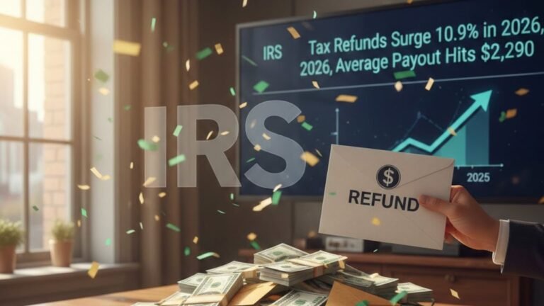 IRS Tax Refunds Surge 10.9% in 2026, Average Payout Hits $2,290