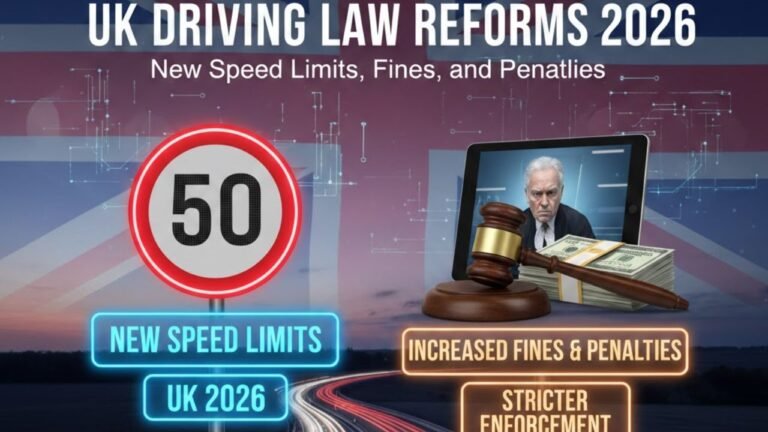 New Speed Limits, Fines, and Penalties: UK Driving Law Reforms for 2026