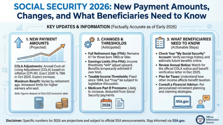 Social Security 2026: New Payment Amounts, Changes, and What Beneficiaries Need to Know